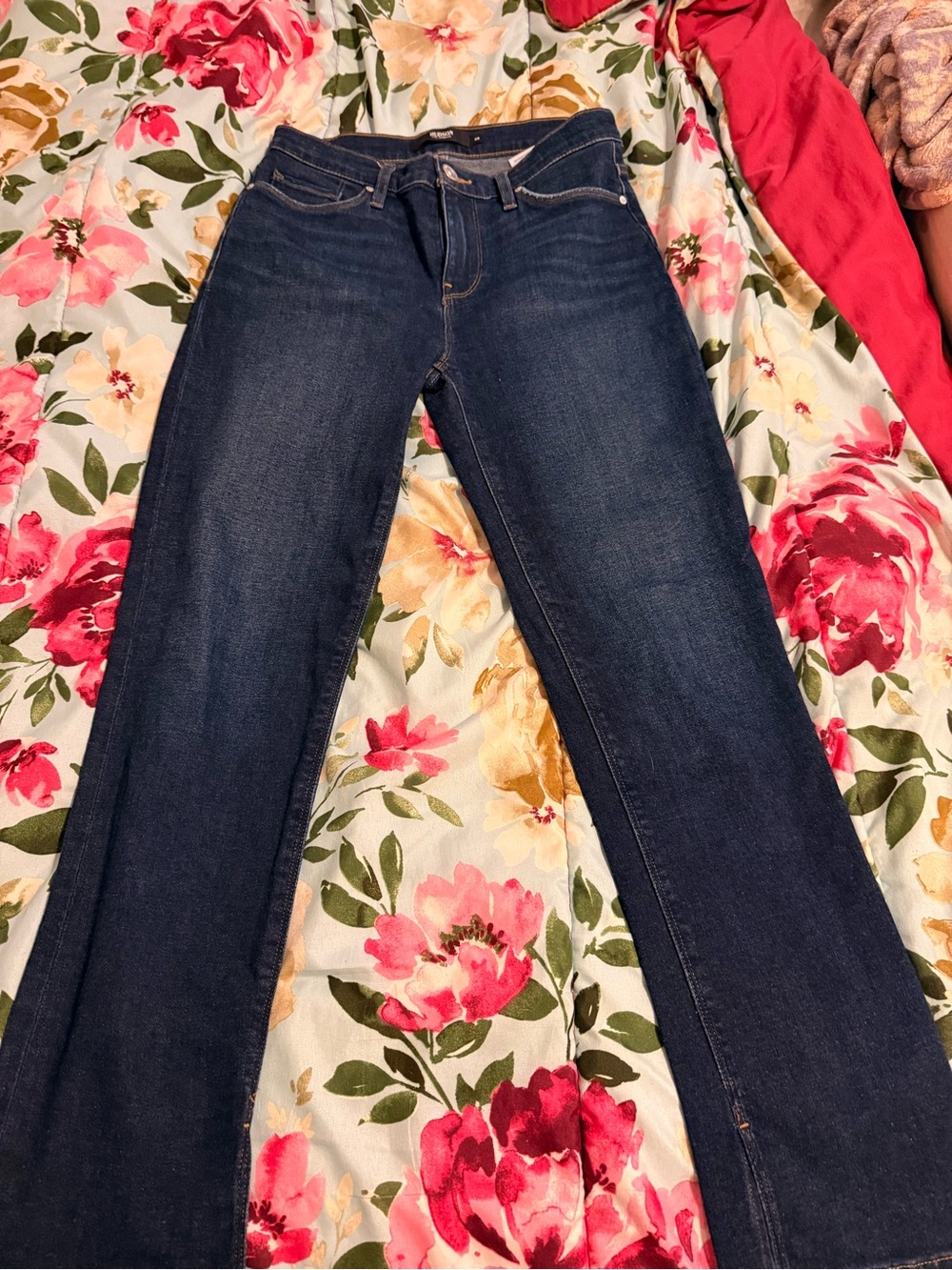 Hudson Jeans Dark Indigo Wide Leg Jeans